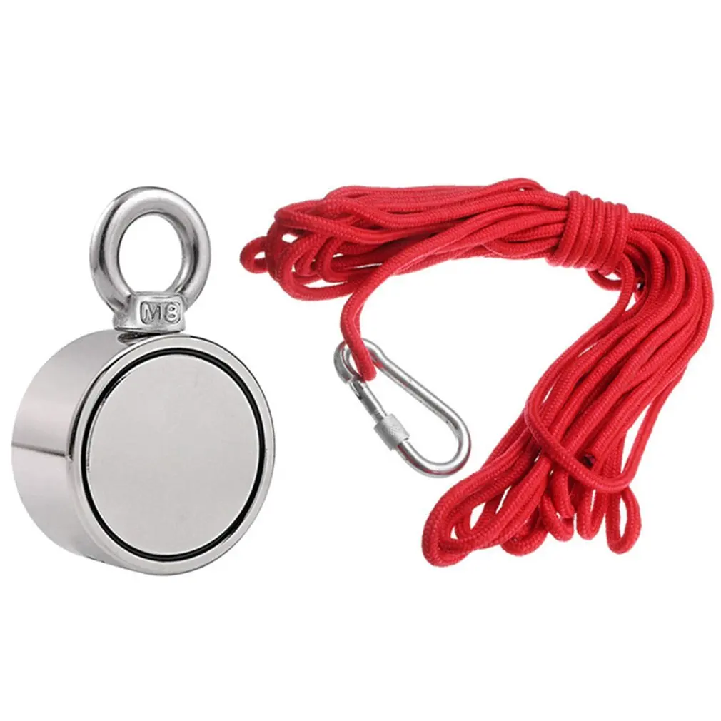 200/300/500KG Portable Durable powerful strong Double-Sided Fishing Magnet With 10 Meter Rope Strong Magnetic Ring Magnet Stone
200/300/500KG Portable Durable powerful strong Double-Sided Fishing Magnet With 10 Meter Rope Strong Magnetic Ring Magnet Stone