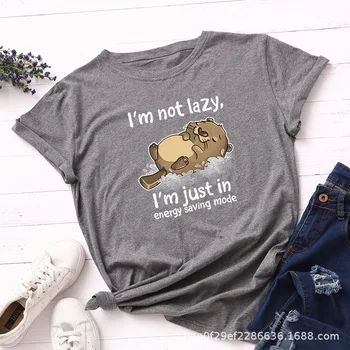 Women T shirt Summer Cotton Plus Size 5XL Short Sleeve Cute Cartoon Lazy Animal Letter Print Casual O Neck Female Tshirt Tee Top
Women T shirt Summer Cotton Plus Size 5XL Short Sleeve Cute Cartoon Lazy Animal Letter Print Casual O Neck Female Tshirt Tee Top