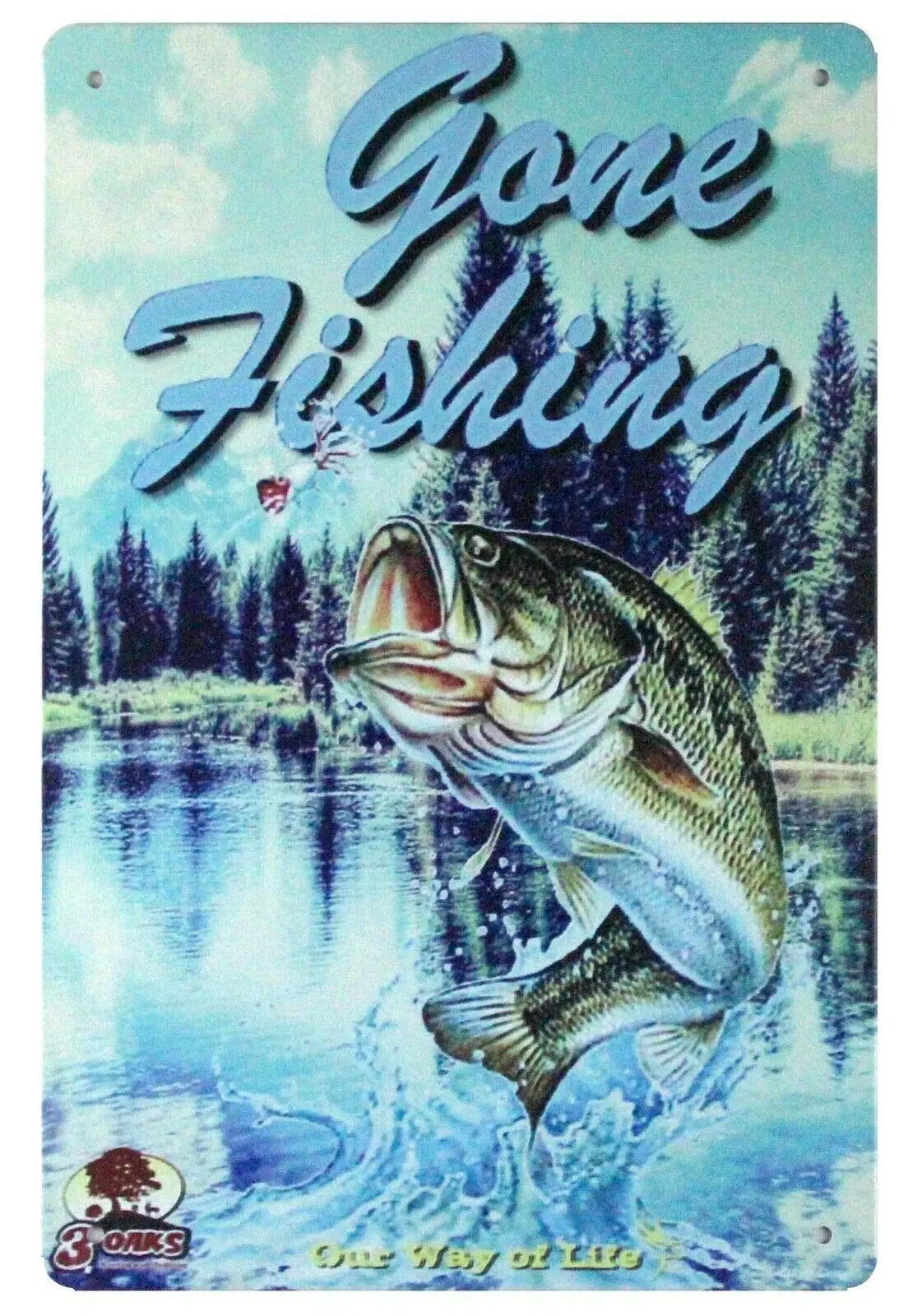 Gone Fishing Fish Bait Tackle Marina tin Metal Sign Old Your Home Retro Wall Home Bar Pub Vintage Cafe Decor, 8x12 Inch
Gone Fishing Fish Bait Tackle Marina tin Metal Sign Old Your Home Retro Wall Home Bar Pub Vintage Cafe Decor, 8x12 Inch