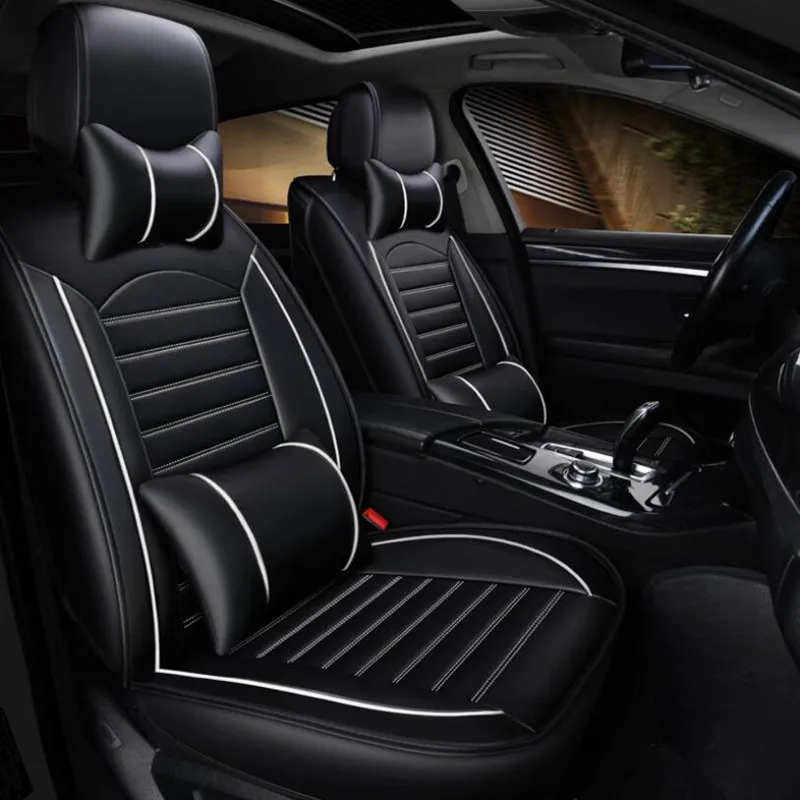 Универсальные чехлы для сидений автомобиля из искусственной кожи ford fusion 2008 fiesta