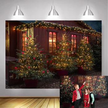 Photography Background Christmas Wooden-House Photocall Christmas Trees Backdrop Winter Street Children Portrait Photo Shoot
Photography Background Christmas Wooden-House Photocall Christmas Trees Backdrop Winter Street Children Portrait Photo Shoot