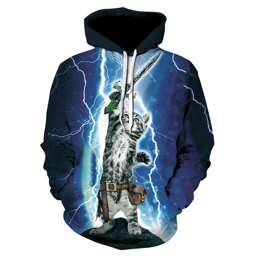 Cartoon Blend Hoodie 3D Printed Cat Men's and Women's Sweatshirts Casual Shirt Pullover Long Sleeve Hooded Sweatshirt Top Loose
Cartoon Blend Hoodie 3D Printed Cat Men's and Women's Sweatshirts Casual Shirt Pullover Long Sleeve Hooded Sweatshirt Top Loose