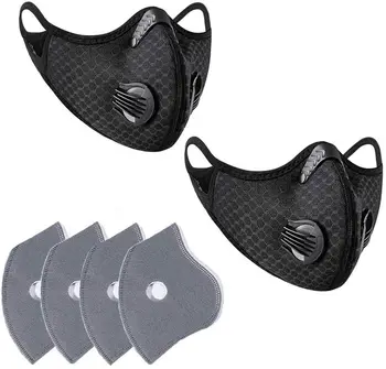 Dust Face Mask with Active Carbon Filters Reusable and Washable Nylon Face Cover Personal Protective Adjustable for Running
Dust Face Mask with Active Carbon Filters Reusable and Washable Nylon Face Cover Personal Protective Adjustable for Running