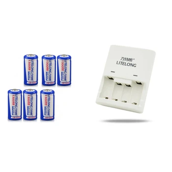 6PCS Large capacity 1300mAh 3V CR123A rechargeable battery LiFePO4 16340 lithium battery + 1PCS multifunctional smart charger
6PCS Large capacity 1300mAh 3V CR123A rechargeable battery LiFePO4 16340 lithium battery + 1PCS multifunctional smart charger