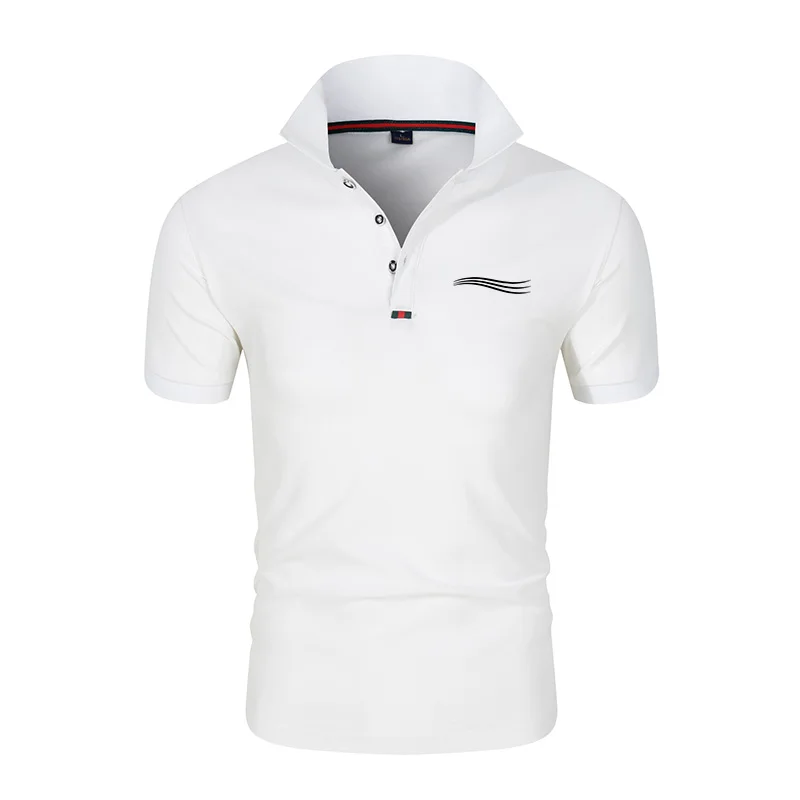 Wave stripe print men's and women's clothing design Polo street shooting Paris couple summer round neck brand men's Polo
Wave stripe print men's and women's clothing design Polo street shooting Paris couple summer round neck brand men's Polo