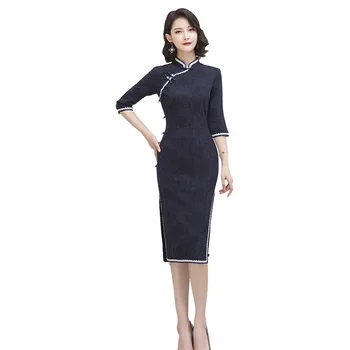 Vintage Short Ladies Cotton Chinese Traditional Slim Qipao Classic Mandarin Collar Stage Show Elegant Female Cheongsam M-4XL
Vintage Short Ladies Cotton Chinese Traditional Slim Qipao Classic Mandarin Collar Stage Show Elegant Female Cheongsam M-4XL