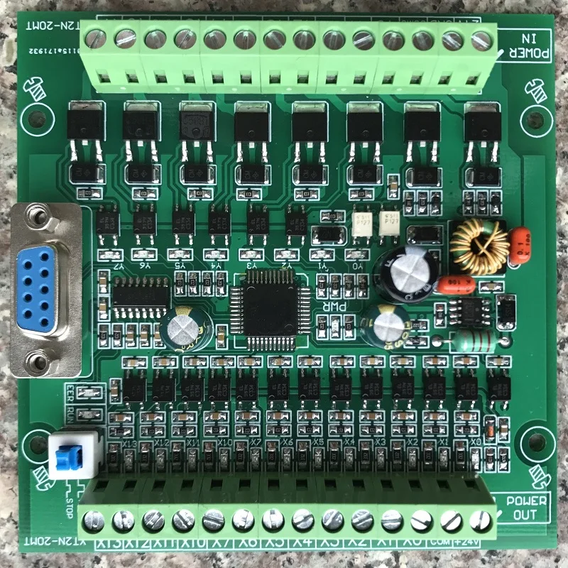 PLC industrial control board DC24V XT2N-20MT online download monitoring text power off to maintain RS232 serial port
PLC industrial control board DC24V XT2N-20MT online download monitoring text power off to maintain RS232 serial port
