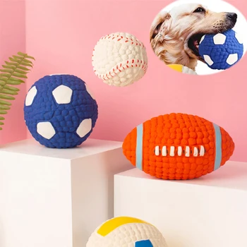 Durable Soft Latex Dog Toy Ball Squeak Toys for Dogs Interactive Clean Tooth Chew Voice Toy Pet Supplies Non-toxic Training Ball
Durable Soft Latex Dog Toy Ball Squeak Toys for Dogs Interactive Clean Tooth Chew Voice Toy Pet Supplies Non-toxic Training Ball