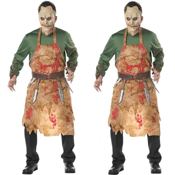 Bloody Butcher Costume Scary Zombie Cosplay European Chef Unifrom Apron Adult Men Halloween Day of The Dead Day of The Dead
Bloody Butcher Costume Scary Zombie Cosplay European Chef Unifrom Apron Adult Men Halloween Day of The Dead Day of The Dead