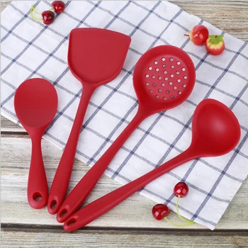 4Pcs Silicone Spatula Turner Slotted spoon Ladle Spoon Spoon Spatula Spooula Spatula Basting brush Silicone Kitchenware
4Pcs Silicone Spatula Turner Slotted spoon Ladle Spoon Spoon Spatula Spooula Spatula Basting brush Silicone Kitchenware