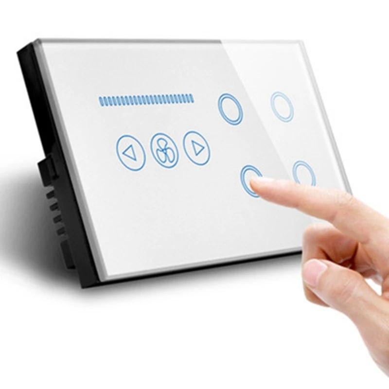 Smart WIFI Switch UK Plug 4 Gang WIFI Light Switch with Wifi Ceiling Fan Switch,Crystal Glass Panel,Work Alexa,Google
Smart WIFI Switch UK Plug 4 Gang WIFI Light Switch with Wifi Ceiling Fan Switch,Crystal Glass Panel,Work Alexa,Google