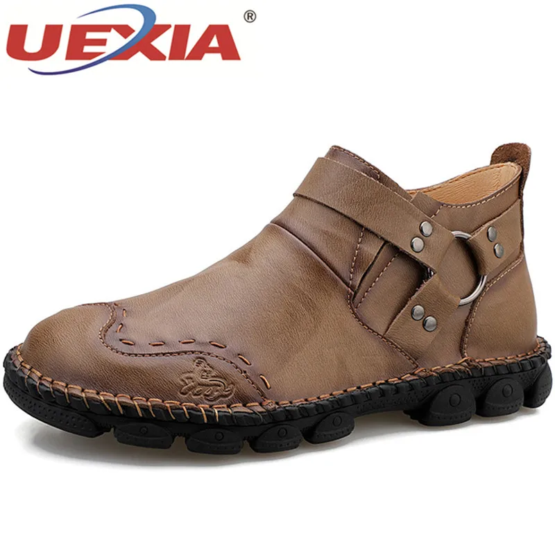 UEXIA High Quality Outdoor Sport Handmade Autumn Men Shoes High Quality Split Leather Men's Boots Comfortable Motorcycle Ankle
UEXIA High Quality Outdoor Sport Handmade Autumn Men Shoes High Quality Split Leather Men's Boots Comfortable Motorcycle Ankle