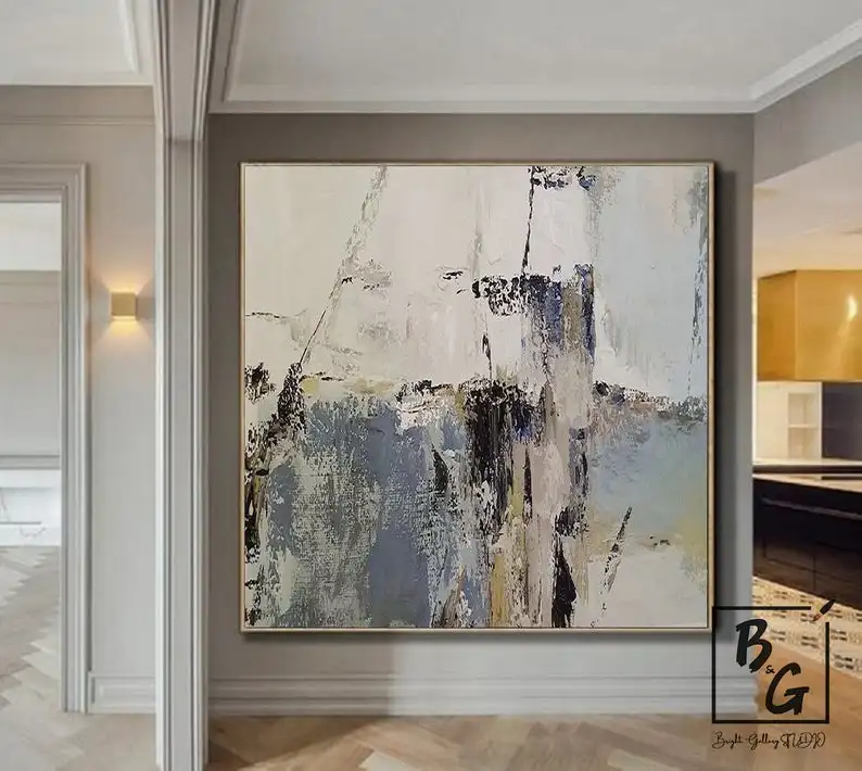 Большая Абстрактная живопись, оригинальная красочная большая живопись, современное красочное настенное искусство для гостиной, масляная текстура, Современный домашний декор
Большая Абстрактная живопись, оригинальная красочная большая живопись, современное красочное настенное искусство для гостиной, масляная текстура, Современный домашний декор