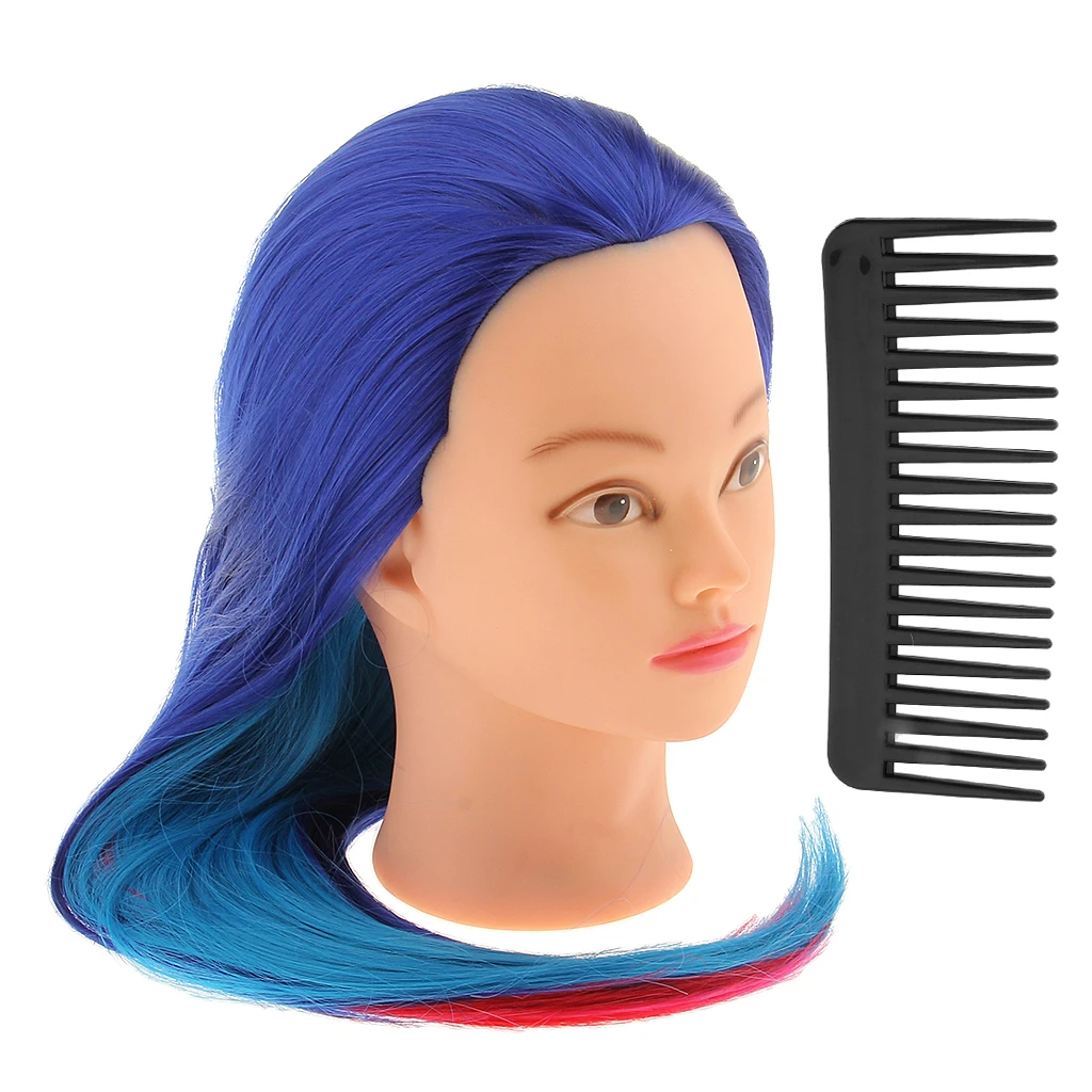 Salon Cosmetology Hairdressing Practice Training Mannequin Hairdresser Manikin Head w/ Mount Hole Long Hair 3 Types Salon Cosmetology Hairdressing Practice Training Mannequin Hairdresser Manikin Head w/ Mount Hole Long Hair 3 Types