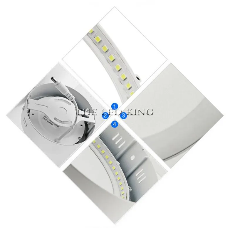 6W 9W 13W 18W 24W 36W 48W LED Circular Panel Light Surface Mounted led ceiling light AC 85-265V lampada led lamp