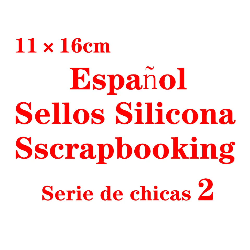 11*16 Spanish Transparent Clear Stamps/Silicone Seal For DIY Scrapbooking/Rubber Stamp Bullet Journal Supplies Card Making 2
11*16 Spanish Transparent Clear Stamps/Silicone Seal For DIY Scrapbooking/Rubber Stamp Bullet Journal Supplies Card Making 2