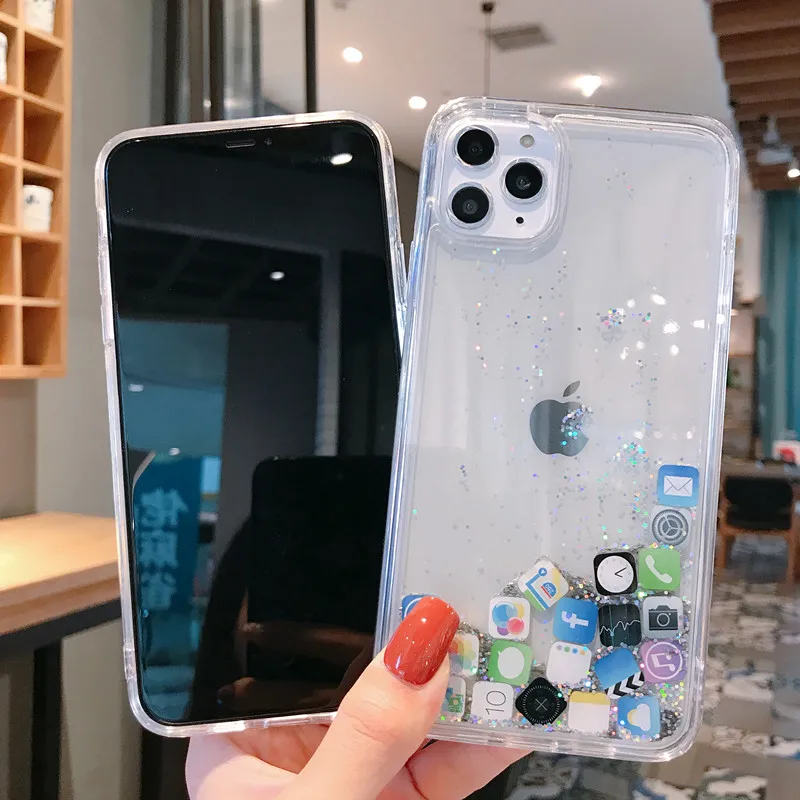Funny APP For Iphone 11 luxury Dynamic Liquid Glitter Quicksand X 7G Phone Case 6s Back Cover
Funny APP For Iphone 11 luxury Dynamic Liquid Glitter Quicksand X 7G Phone Case 6s Back Cover