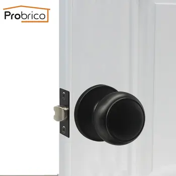 Probrico Passage lock black door Handles for Interior doors Round gate knobs latch Rotation handle keyless Household door lock
Probrico Passage lock black door Handles for Interior doors Round gate knobs latch Rotation handle keyless Household door lock