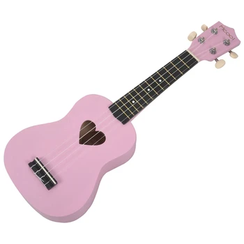 Mcool Soprano Ukulele Pink 21 Inch 4 Strings Ukelele Cheap Hawaii Mini Guitar Heart-Shaped Tone Hole Basswood Wood
Mcool Soprano Ukulele Pink 21 Inch 4 Strings Ukelele Cheap Hawaii Mini Guitar Heart-Shaped Tone Hole Basswood Wood