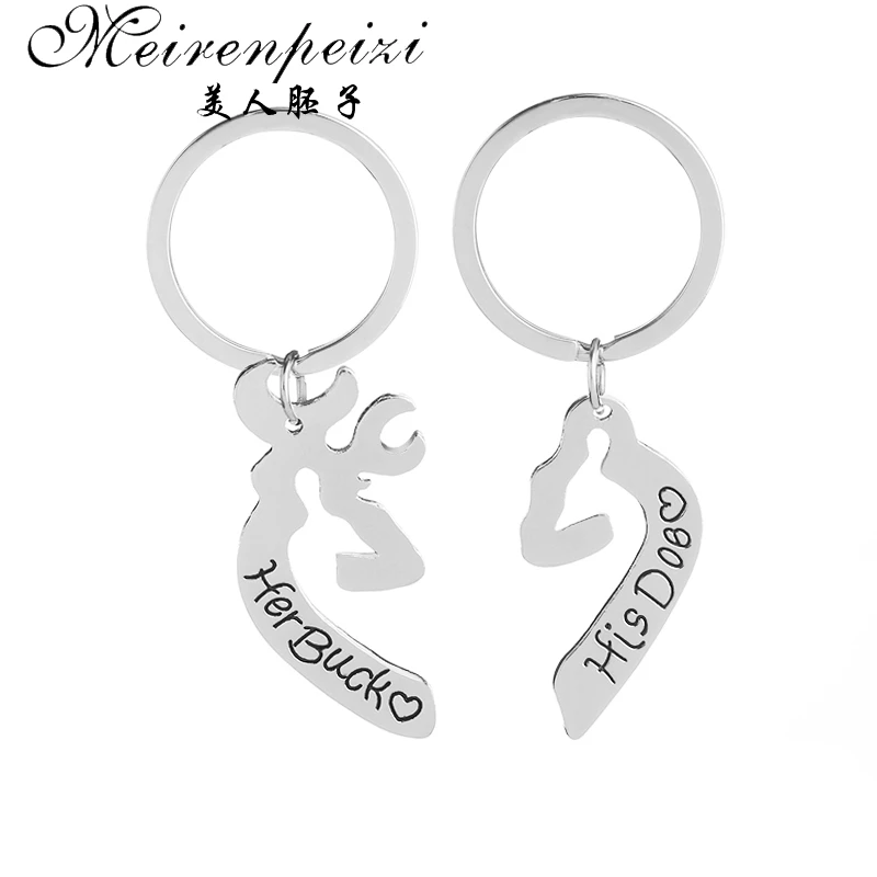 Deer Charm Hunter Keychain Set Her Buck His Doe Heart Hunting Key Chain Silver Couples Lovers Jewelry Valentine's Day Gift
Deer Charm Hunter Keychain Set Her Buck His Doe Heart Hunting Key Chain Silver Couples Lovers Jewelry Valentine's Day Gift