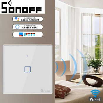 SONOFF T2 WiFi Smart Switch With 1 Gang,Works With Amazon Alexa And Google Assistant,Compatible With IFTTT Function
SONOFF T2 WiFi Smart Switch With 1 Gang,Works With Amazon Alexa And Google Assistant,Compatible With IFTTT Function