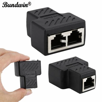 Bundwin 1*2 RJ45 LAN Splitter Ethernet Network Cable Female Connector Adapter
Bundwin 1*2 RJ45 LAN Splitter Ethernet Network Cable Female Connector Adapter