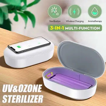 Cell Phone Sanitizer Box 15W Fast Wireless Charger Portable Safe Multi-Function Disinfection UV Light Sterilizer
Cell Phone Sanitizer Box 15W Fast Wireless Charger Portable Safe Multi-Function Disinfection UV Light Sterilizer