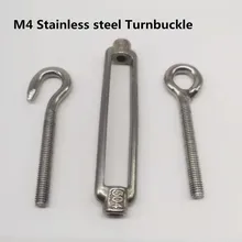 10pcs M4 Hook and Eye Open Turnbuckle 304 Stainless Steel With Working Magnet
10pcs M4 Hook and Eye Open Turnbuckle 304 Stainless Steel With Working Magnet
