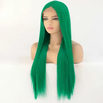 Dark Green Silky Straight Synthetic Lace Front Wig Middle Parting Glueless Heat Resistant Fiber Hair For Women Girl Cosplay Wigs
Dark Green Silky Straight Synthetic Lace Front Wig Middle Parting Glueless Heat Resistant Fiber Hair For Women Girl Cosplay Wigs