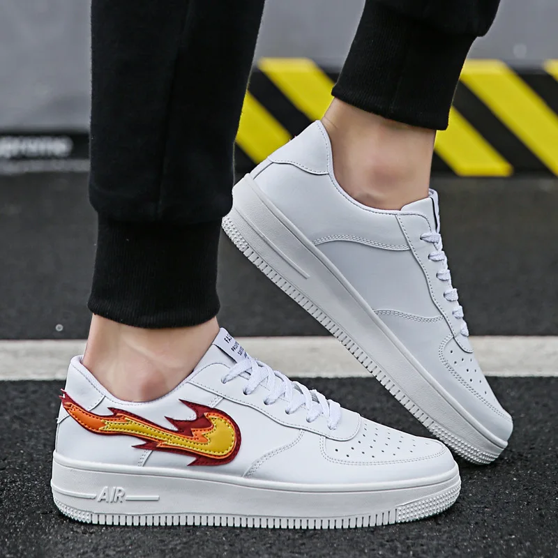 

Hot Selling Hot Selling Trendy Shoes 2018 Autumn And Winter New Style Air Force One Shoes White Low Top Sneakers Street Snap Cas