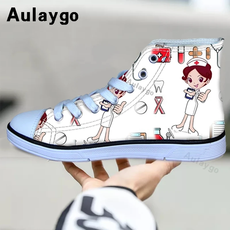 Aulaygo Cartoon Pill Wound Stickers Nurse Design Children Canvas Shoes Casual Girls Sneakers Breathable Fashion Kids Boys Flat 
Aulaygo Cartoon Pill Wound Stickers Nurse Design Children Canvas Shoes Casual Girls Sneakers Breathable Fashion Kids Boys Flat