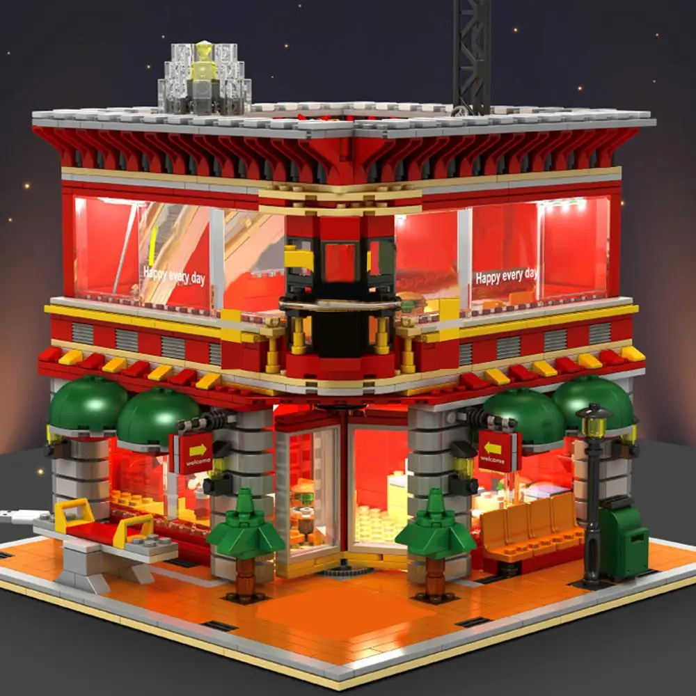 hot lepining city architecture creators mini Street view McDonald with led light Building Blocks model figures bricks toys gift
hot lepining city architecture creators mini Street view McDonald with led light Building Blocks model figures bricks toys gift