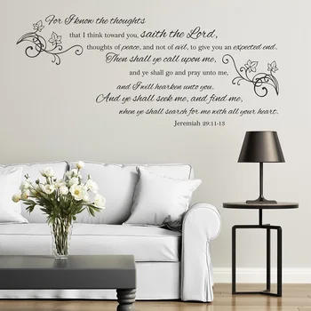 Jeremiah29 -11-13 Bible verses Spanish vinyl wall stickers Christian living room bedroom wall stickers decorative wallpaper2SJ14
Jeremiah29 -11-13 Bible verses Spanish vinyl wall stickers Christian living room bedroom wall stickers decorative wallpaper2SJ14