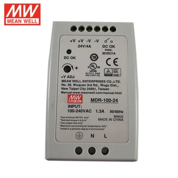Original MEAN WELL MDR-100-24 96W 24V DIN Rail Switching Power Supply 110V/220VAC to 24V DC 4A Power Unit PSU SMPS Transformer
Original MEAN WELL MDR-100-24 96W 24V DIN Rail Switching Power Supply 110V/220VAC to 24V DC 4A Power Unit PSU SMPS Transformer