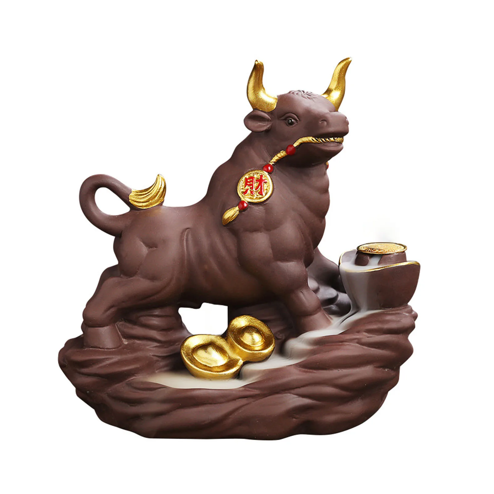 Purple Sand Backflow Cow-Shaped Incense Burner Creative Home Decor Cow-Shaped Censer With Tweezers
Purple Sand Backflow Cow-Shaped Incense Burner Creative Home Decor Cow-Shaped Censer With Tweezers