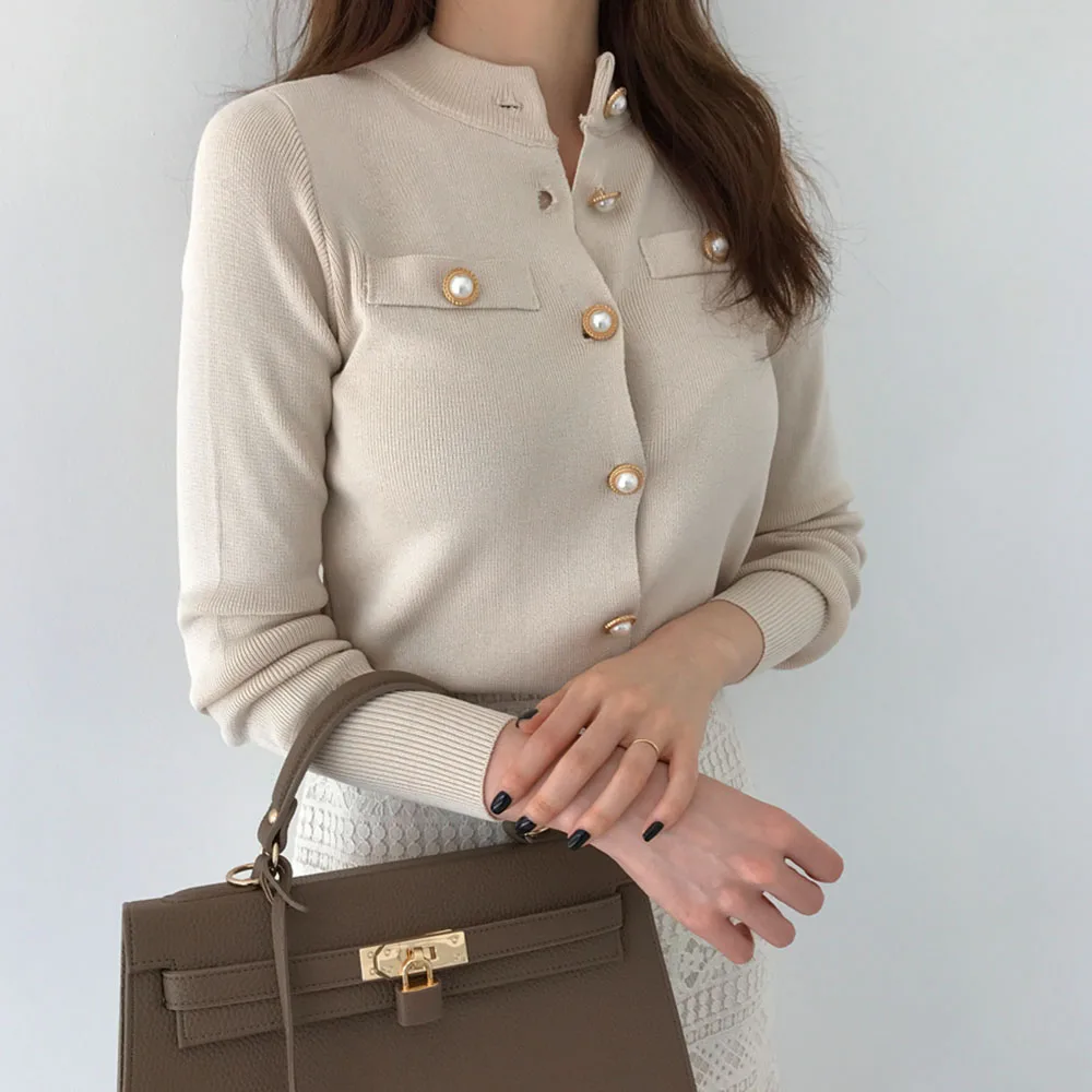 Beading Buttons Designer Cardigan Women Sweater Winter Autumn 2020 Fashion Koean erKnitted Sweaters Female Outwear Casual Tops
Beading Buttons Designer Cardigan Women Sweater Winter Autumn 2020 Fashion Koean erKnitted Sweaters Female Outwear Casual Tops