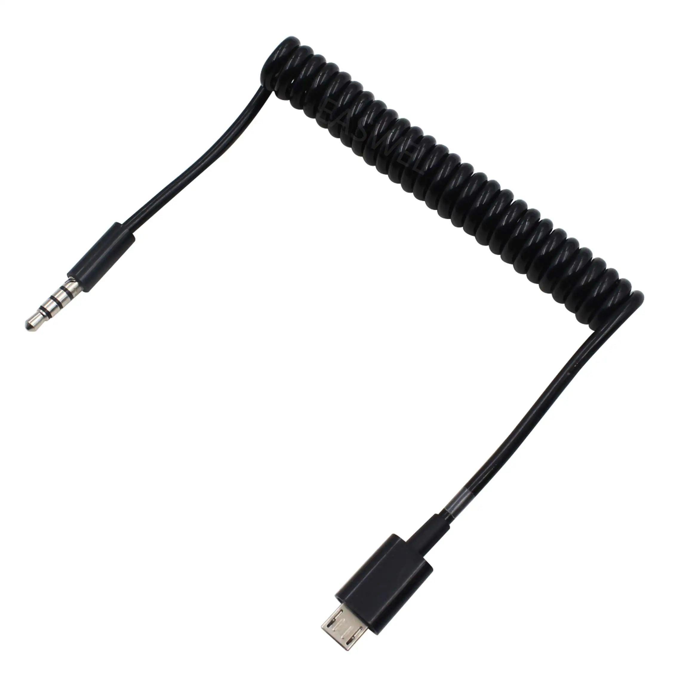 Спиральный шнур с вилкой TRRS 3 фута 1 м Micro USB 5Pin 5 мм 1/8 дюйма | Электроника