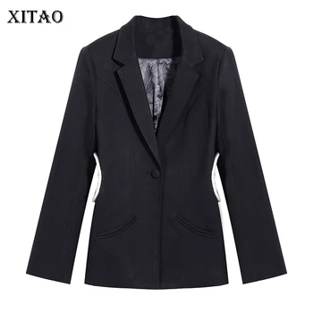 XITAO Drawstring Sheath Blazer Fashion New 2019 Winter Single Breast Notched Collar Pocket Full Sleeve Minority Coat DMY1731 
XITAO Drawstring Sheath Blazer Fashion New 2019 Winter Single Breast Notched Collar Pocket Full Sleeve Minority Coat DMY1731