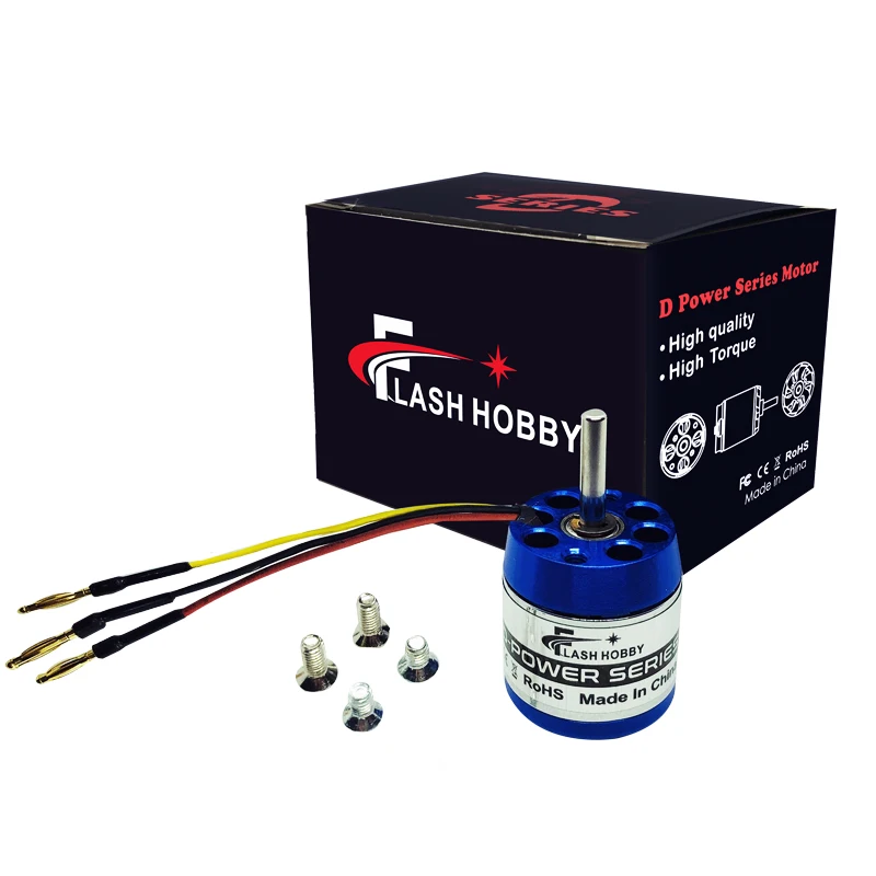 Бесщеточный двигатель Flashhobby D2225 1600KV 1350kv 2000kv для мини-мультикоптеров