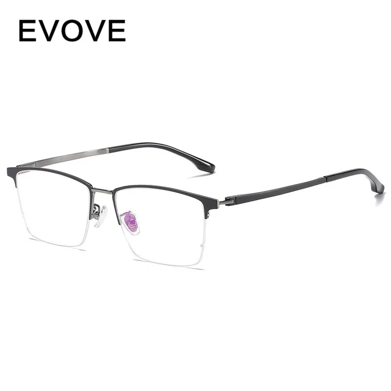 Evove Titanium Glasses Frame Men Rectangle Eyeglasses Man 1.74 Prescription Myopia Diopter Anti Blue Photochromic Progressive
Evove Titanium Glasses Frame Men Rectangle Eyeglasses Man 1.74 Prescription Myopia Diopter Anti Blue Photochromic Progressive