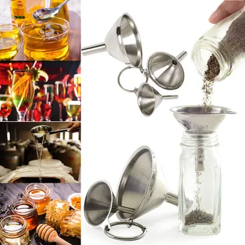 Stainless Steel Funnels Set 3pc Canning Detachable Strainer Filter Mini Funnel Kitchen Accessories Home Gadgets Tools 2020
Stainless Steel Funnels Set 3pc Canning Detachable Strainer Filter Mini Funnel Kitchen Accessories Home Gadgets Tools 2020
