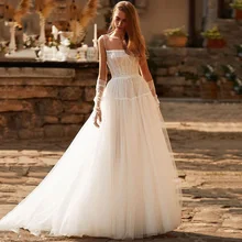 Eightree Fairy Boho Wedding Dresses Spaghetti Straps 2021 Bridal Dress Beads Dots Tulle Bohemian Wedding Gowns Princess
Eightree Fairy Boho Wedding Dresses Spaghetti Straps 2021 Bridal Dress Beads Dots Tulle Bohemian Wedding Gowns Princess