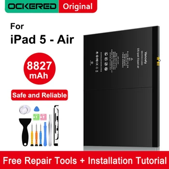 Ockered Tablet Battery for iPad 5 Replacement Battery for Air iPad5 A1474 A1475 A1484 8827mAh Original Battera With Free Tools
Ockered Tablet Battery for iPad 5 Replacement Battery for Air iPad5 A1474 A1475 A1484 8827mAh Original Battera With Free Tools