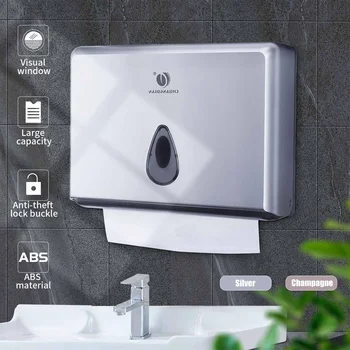 Toilet Paper Holder Dispenser Tissue Box Wall-Mounted Hand Paper Towel Dispenser for Bathroom, Office&Kitchen
Toilet Paper Holder Dispenser Tissue Box Wall-Mounted Hand Paper Towel Dispenser for Bathroom, Office&Kitchen