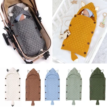 Baby Swaddle Blanket Wrap Newborn Sleeping Bag Warm Knitted Fleece Stroller Wrap Infant Swaddle Wrap for Unisex Baby Shower Gift
Baby Swaddle Blanket Wrap Newborn Sleeping Bag Warm Knitted Fleece Stroller Wrap Infant Swaddle Wrap for Unisex Baby Shower Gift