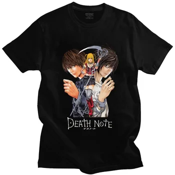 Classic Japan Anime Yagami Misa And Lawliet T Shirt Men Short Sleeved Manga Death Note T-shirt 100% Cotton Regular Fit Tee Tops
Classic Japan Anime Yagami Misa And Lawliet T Shirt Men Short Sleeved Manga Death Note T-shirt 100% Cotton Regular Fit Tee Tops