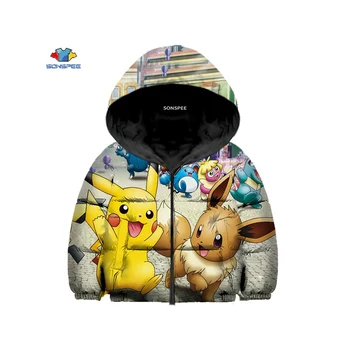 Kawaii Pikachu Pika 3D Printed Kids Winter Down Jacket Hooded Cotton-jacket Warm Coat Thick Cotton Coat Boys Girls Jacket 
Kawaii Pikachu Pika 3D Printed Kids Winter Down Jacket Hooded Cotton-jacket Warm Coat Thick Cotton Coat Boys Girls Jacket