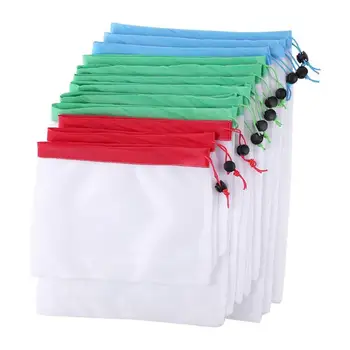 12pcs Reusable Shopper Drawstring Closure Home Storage Stuff Mesh Bag Pouch Fruit And Vegetable Storage Mesh Bags
12pcs Reusable Shopper Drawstring Closure Home Storage Stuff Mesh Bag Pouch Fruit And Vegetable Storage Mesh Bags