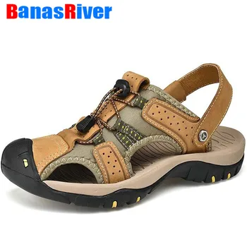 New Men Summer Sandals Leather Casual Shoes Roman Style Beach Brand Tenis Masculino Zapatillas Hombre Male Sneakers Big Size 47
New Men Summer Sandals Leather Casual Shoes Roman Style Beach Brand Tenis Masculino Zapatillas Hombre Male Sneakers Big Size 47