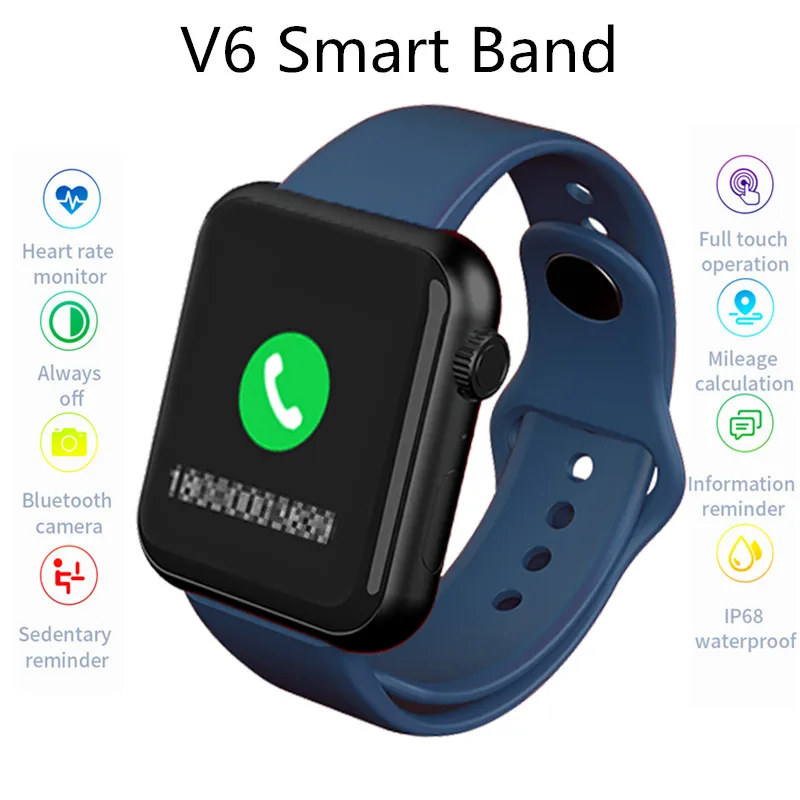 W26 Smart Watch V6 Smartwatch 2020 Sport Band Activity Tracker Passometer Health Heart Rate Sleep Monitoring Blood Pressure
W26 Smart Watch V6 Smartwatch 2020 Sport Band Activity Tracker Passometer Health Heart Rate Sleep Monitoring Blood Pressure